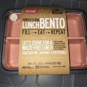 Russbe Perfect Seal Bento Lunch Box 32 oz New